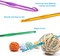 14 Sizes Crochet Hooks Set 2.0–10.0mm Colorful Ergonomic Metal Needles